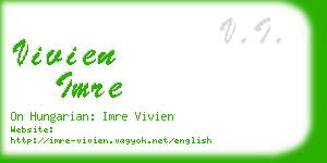 vivien imre business card